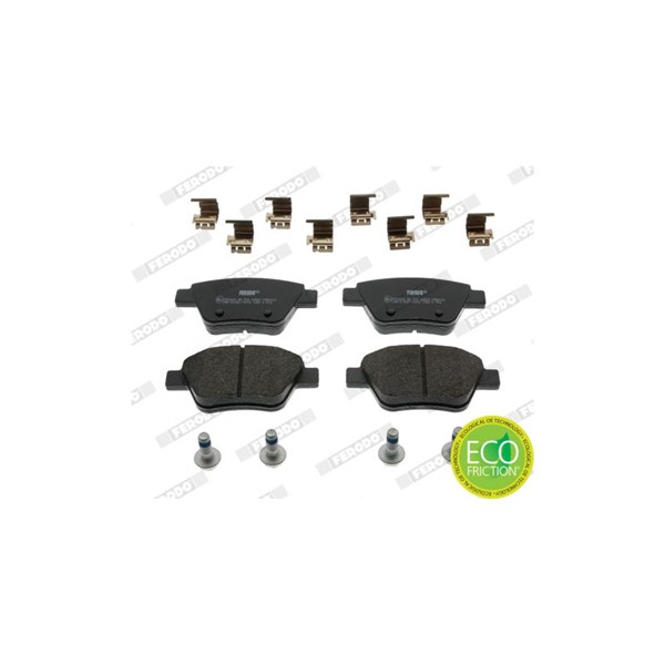 Bremseklosser sett, Bakaksel FERODO Premier eco friction FERODO