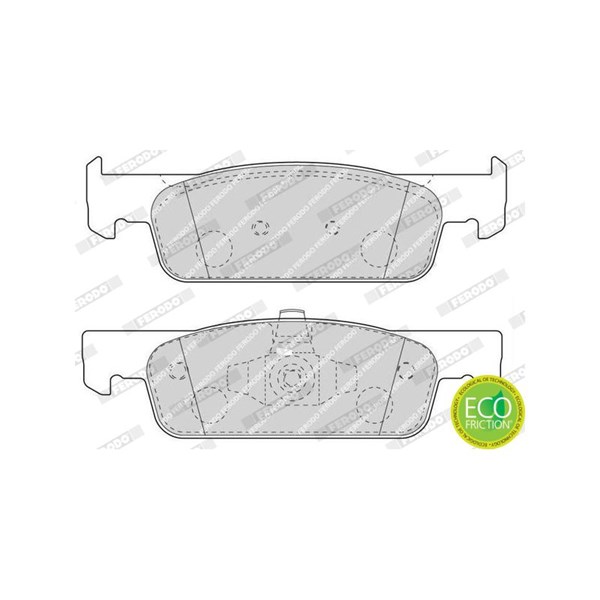 Bremseklosser sett, Framaksel FERODO Premier eco friction FERODO