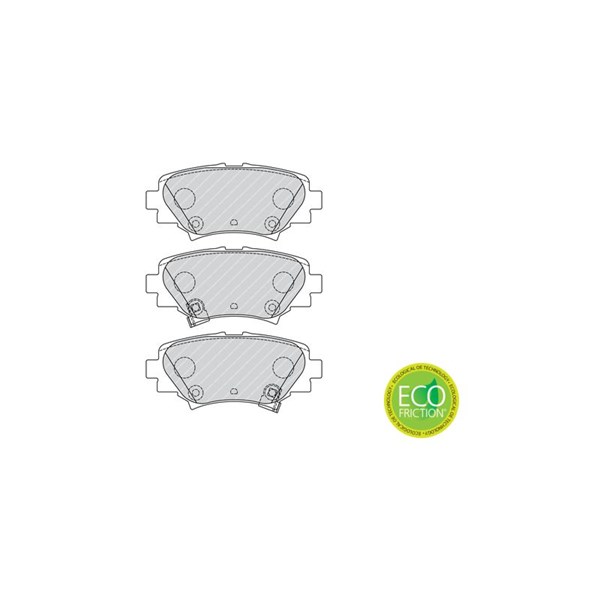 Bremseklosser sett, Bakaksel FERODO Premier eco friction FERODO