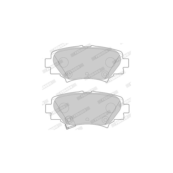 Bremseklosser sett, Bakaksel FERODO Premier eco friction FERODO