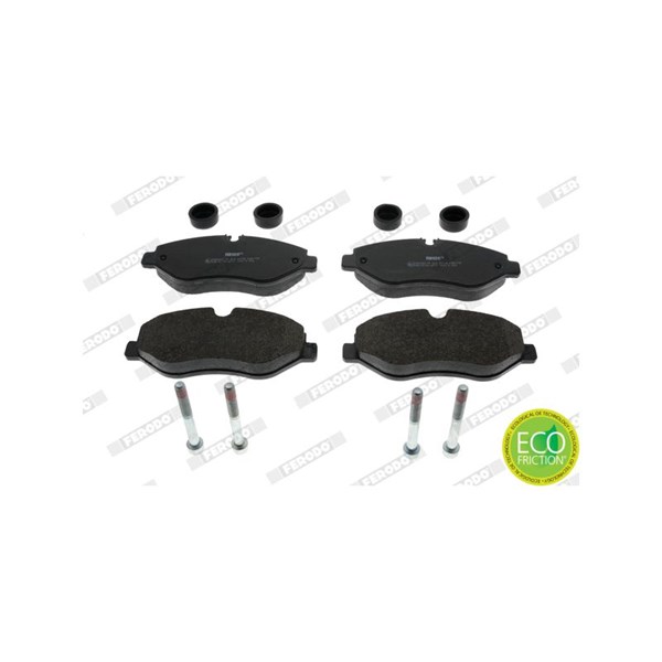 Bremseklosser sett, Framaksel, Bakaksel FERODO FERODO