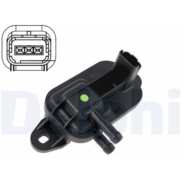 Sensor, avgasstrykk DELPHI DELPHI