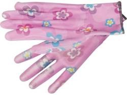 Hagehansker Blomster - Lys rosa, Str. 8 FLO Flo