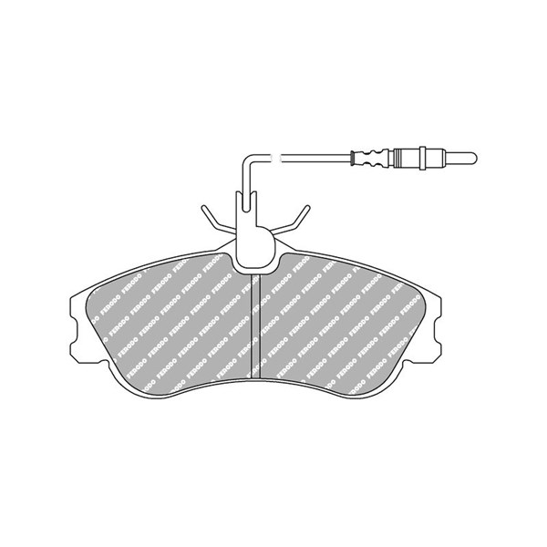 Bremseklosser sett Full, Framaksel, Bakaksel FERODO RACING FERODO RACING