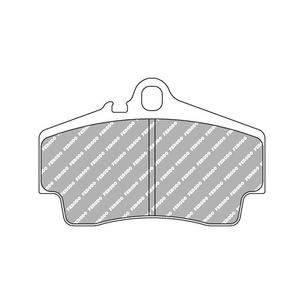 Bremseklosser sett, Bakaksel FERODO RACING rød/sort FERODO RACING