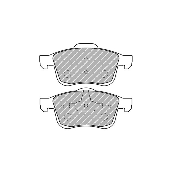 Bremseklosser sett, Framaksel FERODO RACING rød/sort FERODO RACING