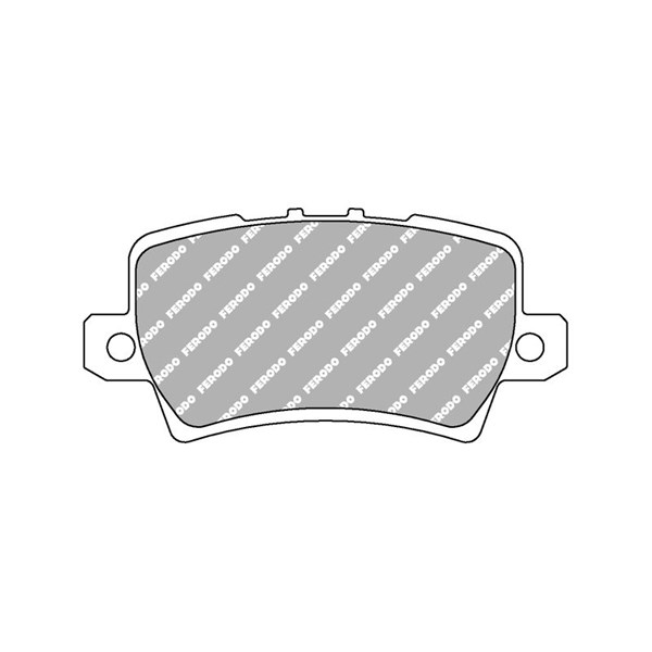 Bremseklosser sett, Bakaksel FERODO RACING rød/sort FERODO RACING