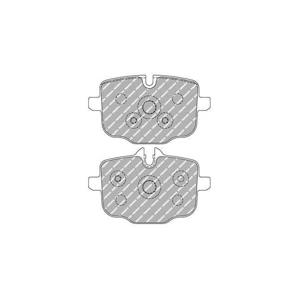 Bremseklosser sett, Bakaksel FERODO RACING rød/sort FERODO RACING