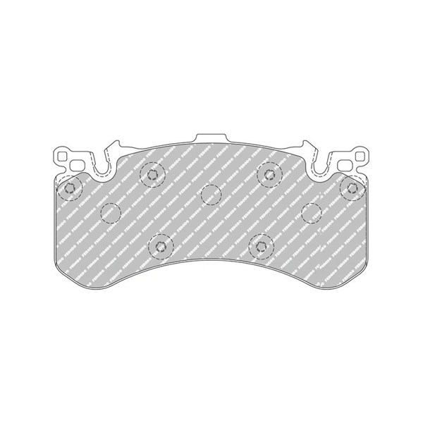 Bremseklosser sett, Framaksel FERODO RACING rød/sort FERODO RACING