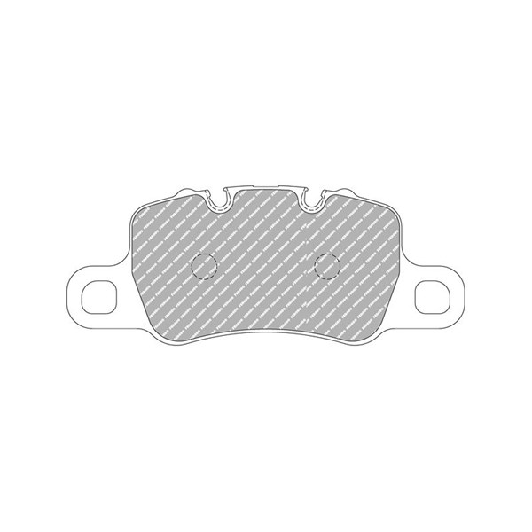 Bremseklosser sett, Bakaksel FERODO RACING rød/sort FERODO RACING