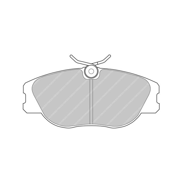 Bremseklosser sett, Framaksel FERODO RACING rød/sort FERODO RACING