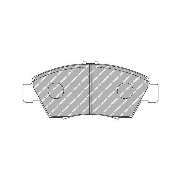Bremseklosser sett, Framaksel FERODO RACING rød/sort FERODO RACING