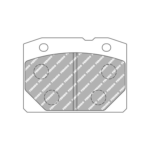 Bremseklosser sett, Framaksel FERODO RACING rød/sort FERODO RACING