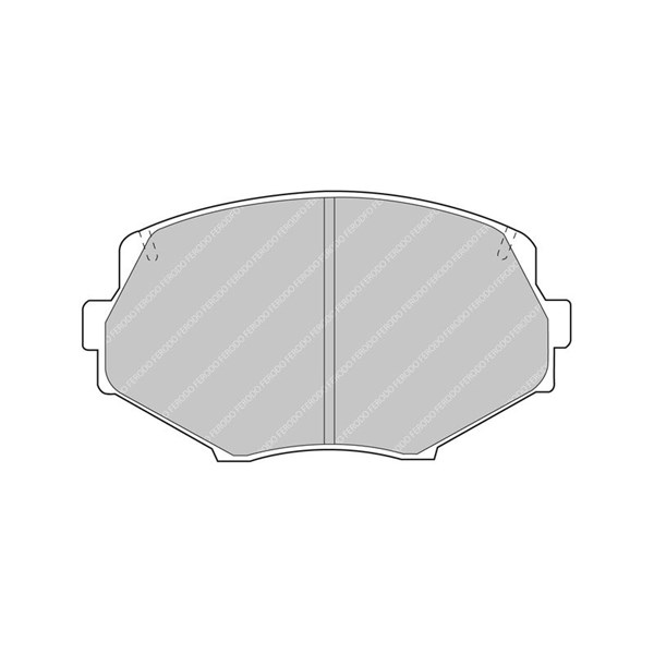 Bremseklosser sett, Framaksel FERODO RACING rød/sort FERODO RACING