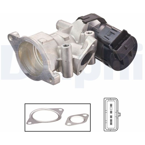 Egr-ventil 12V DELPHI DELPHI