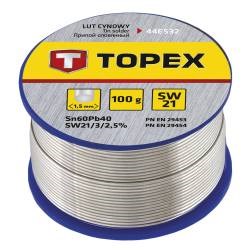 Loddetinn Ø 1,5 mm, 100 g SW 21 TOPEX TOPEX