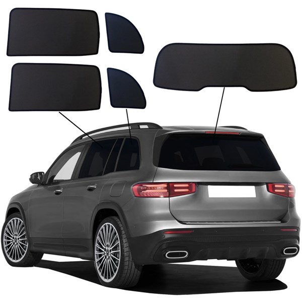 Solskjerm Mercedes GLB (X247) & EQB, Bak SUNCLIP SunClip