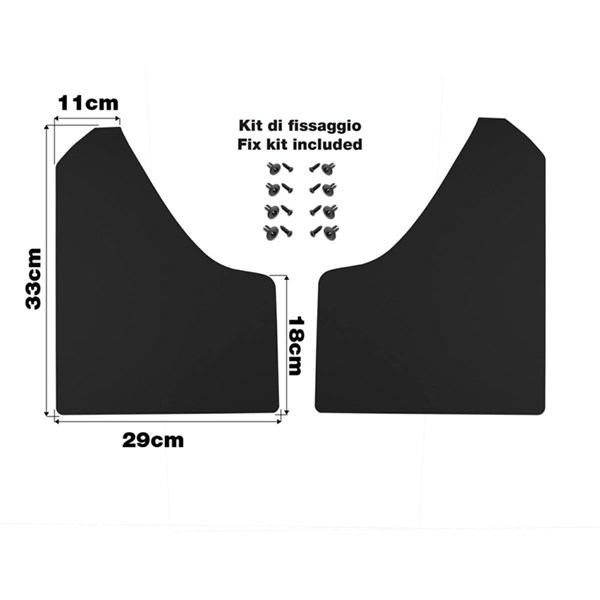 Skvettlappsett Simoni Racing inkl. monteringsskruer SIMONI RACING Simoni Racing