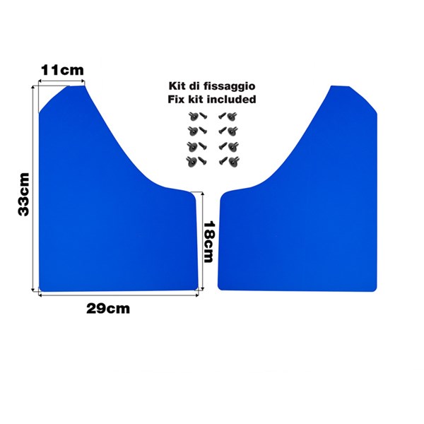 Skvettlappsett Simoni Racing inkl. monteringsskruer SIMONI RACING Simoni Racing
