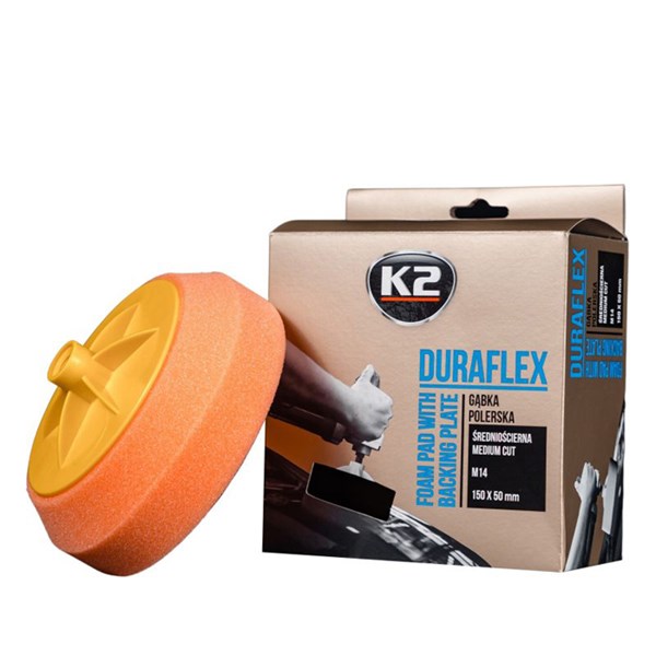 K2 DURAFLEX - skumpute med støtteplate M14 oransje pol - P2253823 - 2253823