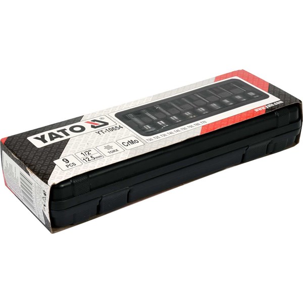 Strømpiper med torx 9 stk. 1/2" YATO Yato
