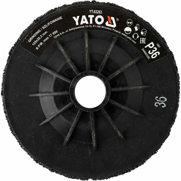 Slipeskive universal M14 125mm P36 YATO Yato