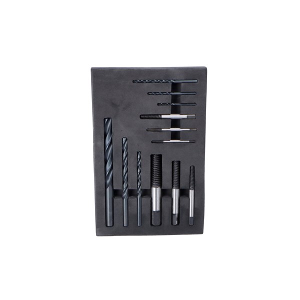 Skrujernsett, utdrager for ødelagte skruer 12 stk HST HST