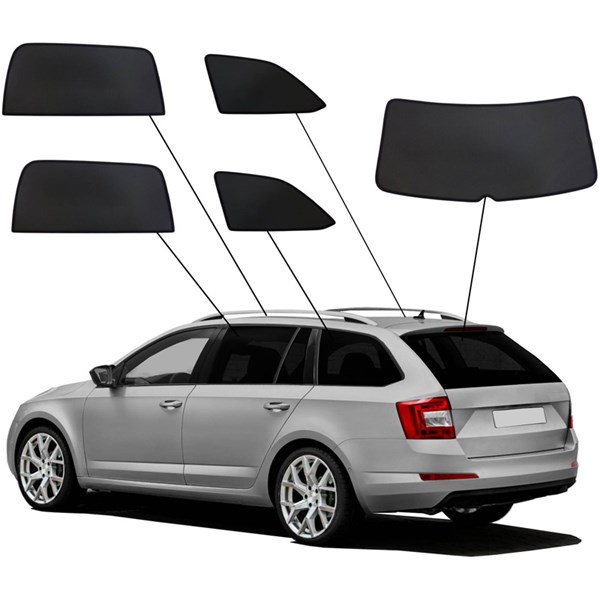 Solskjerm Skoda Octavia III (5E) Kombi & Facelift, Bak SUNCLIP SunClip