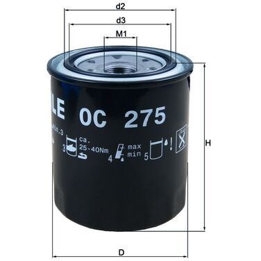 Oljefilter MAHLE MAHLE