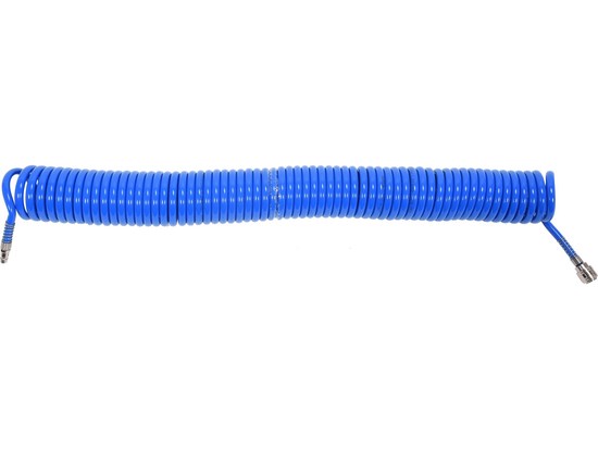 PU-spiralslange for trykkluft 8 x 12 mm – 15 m, blå YATO Yato