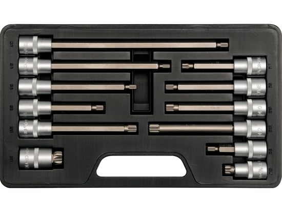 Bits- og pipesett, spline, 12 deler YATO Yato