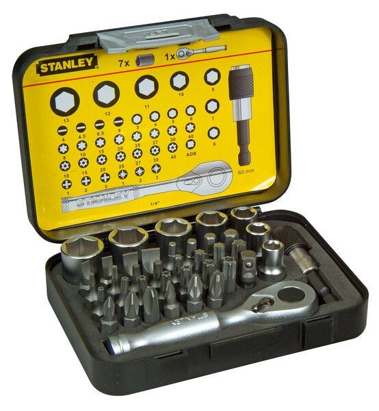 Bitssett 1/4", 40 deler STANLEY Stanley