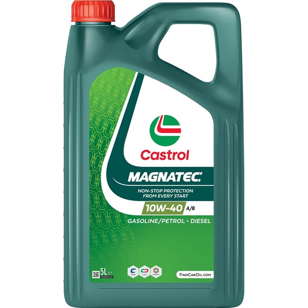 Motorolja Castrol Magnatec 10W-40 A.B 5L CASTROL Løvkurv 35L CASTROL