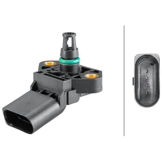 Map Sensor, Høyre, Nede, Venstre HELLA HELLA