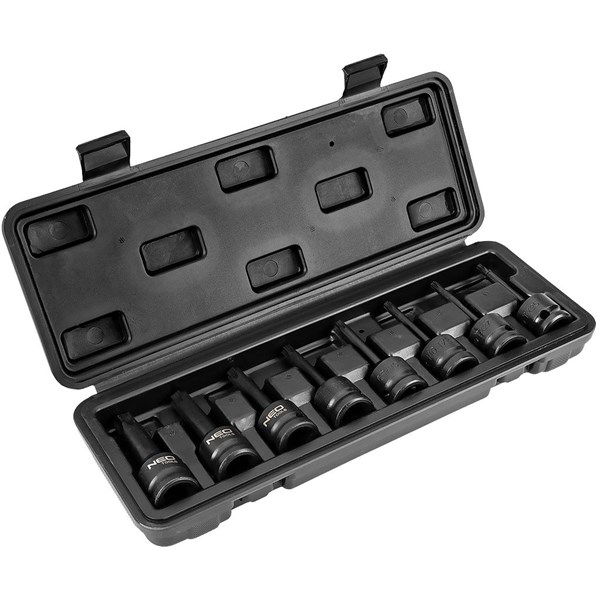 Torx krafthylser 1/2" sett 8 deler NEO Neo