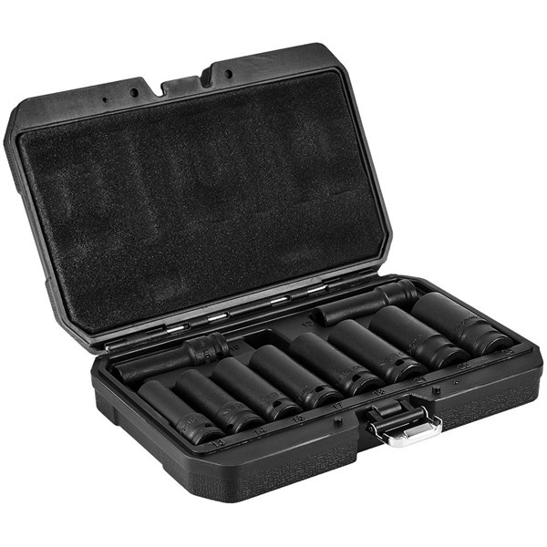 Krafthylser lange 1/2" sett 10 deler NEO Neo