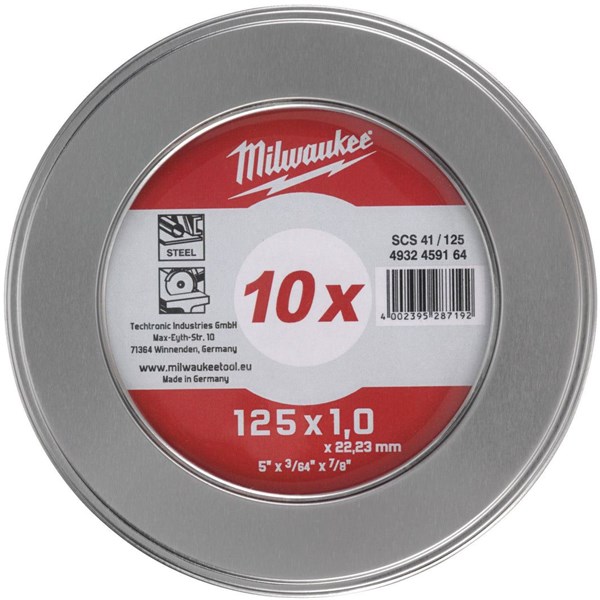 Kapklingor f&ouml;r metall 10-pack 25x1.0 mm MILWAUKEE - 2363200
