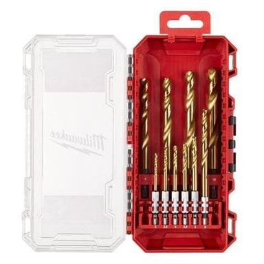 Metallborsett HSS-G titan 10 deler MILWAUKEE MILWAUKEE