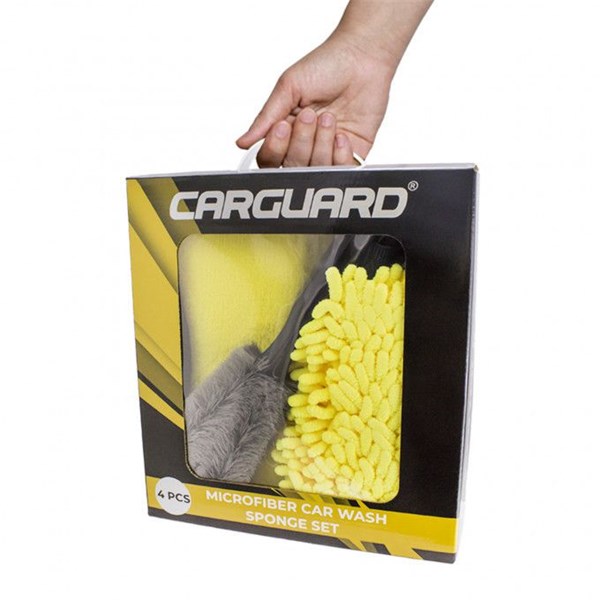 Rengjøringssett svamp + mikrofiber CARGUARD Carguard