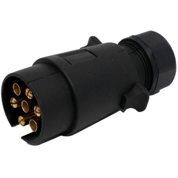 Tilhengerkontakt plast 12V 7-polet