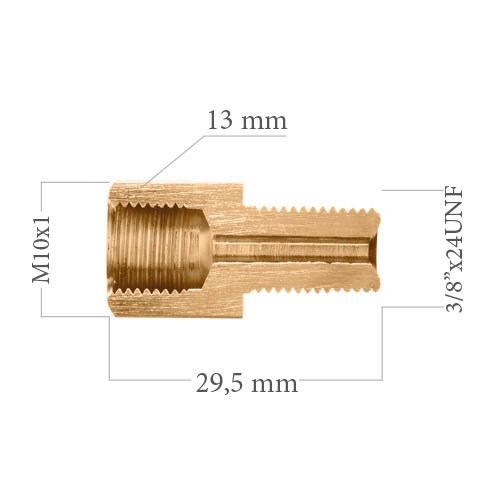 Adapter, bremseledning