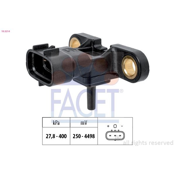 Map Sensor FACET vinklet FACET