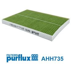 Støvfilter, Foran, Kupé PURFLUX HEPA-versjon (art.nr.) PURFLUX
