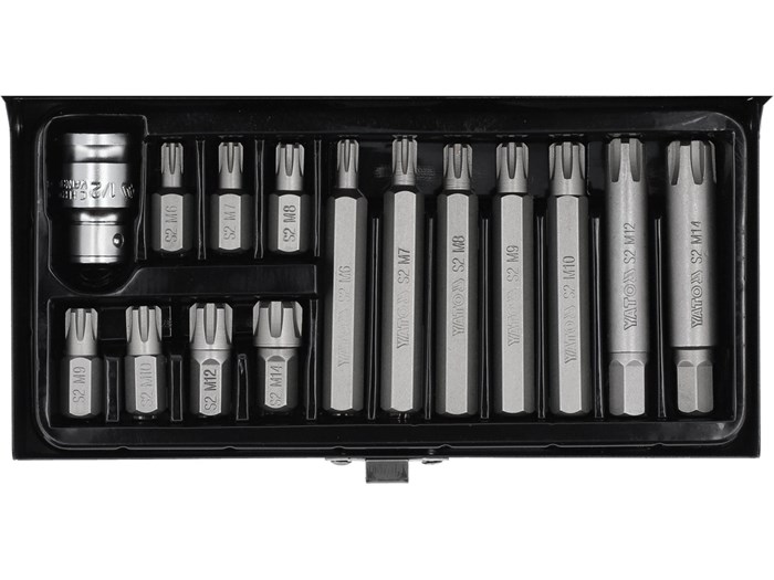 Bitssett ribe m6–m14 15 deler YATO Yato