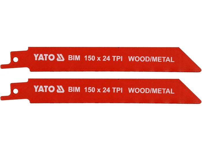 Tigersagblad BIM 150 mm 24TPI 2 stk YATO Yato