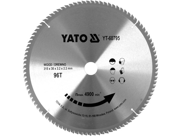 TCT-blad for tre 315x96T x30 mm YATO Yato