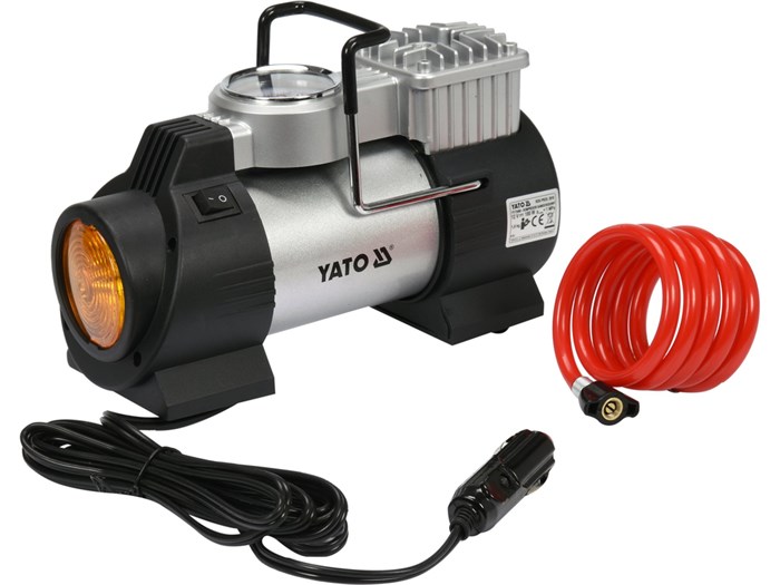 Bilkompressor med LED-lampe 180 W YATO Yato