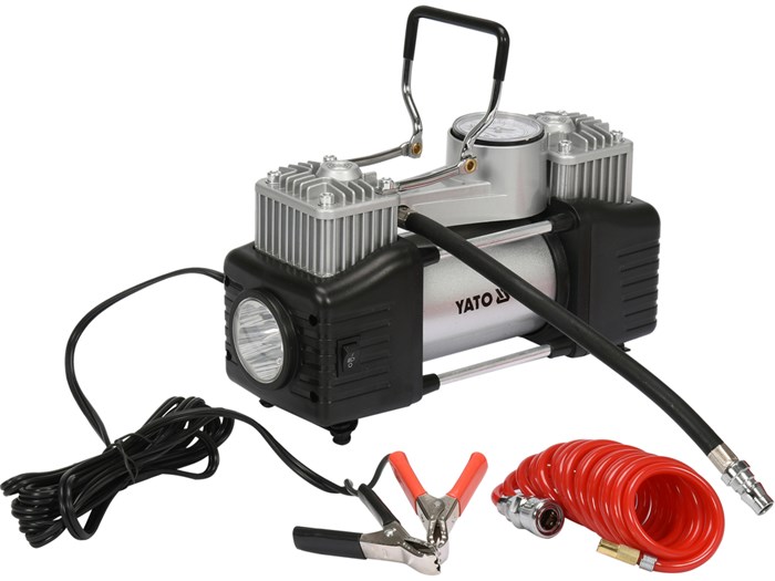 Bilkompressor med LED-lampe 250 W YATO Yato