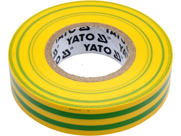 Isolasjonstape 013mm 15mmx20m gul/grønn YATO Yato