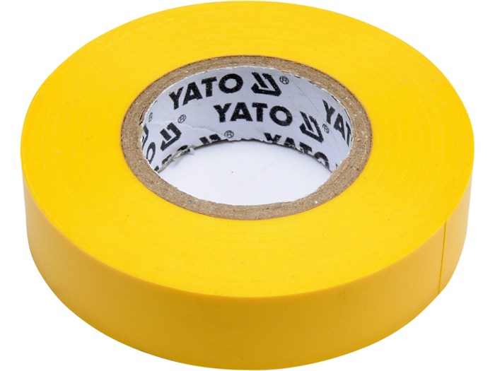 Isolasjonstape 013mm 15mmx20m gul YATO Yato